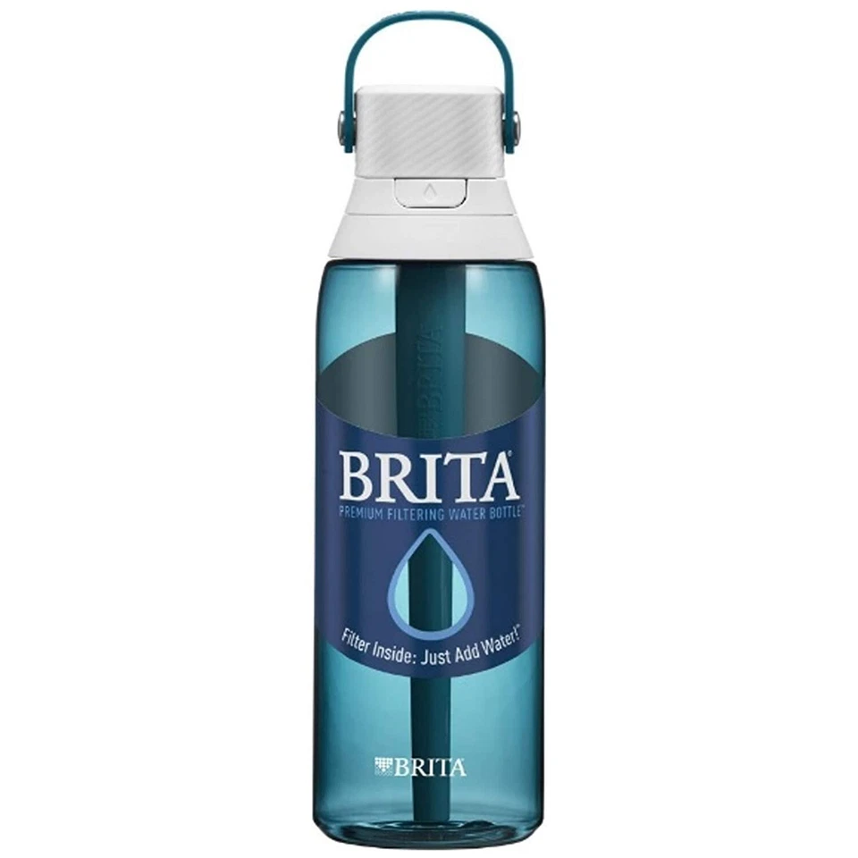 BRITA Premium Filtering Water Bottle with Filter BPA- Sea Glass 768 mL