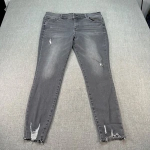 Kut from the Kloth Jeans Womens Size 16s Gray High Rise Toothpick Skinny Stretch - Picture 1 of 11