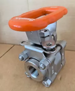 Swagelok SS-65TSW12P-F12-JLK 3 Piece Ball Valve 3/4" NPT Threaded & Socket Weld - Bild 1 von 10