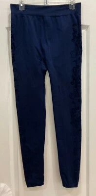 Rue 21 Mujer Decorativo Leggings Pantalones Talla XL Azul Cintura Ancha Cálido 118 Foto 1 de 4