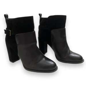 Nine West Quinah Damen-Stiefelette Booties dunkelbraun Veloursleder 8,5 - Bild 1 von 10