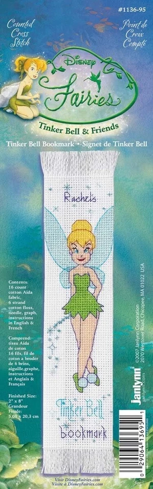 Janlynn Counted Cross Stitch Kit- Tinker Bell Bookmark - Image 1 of 1