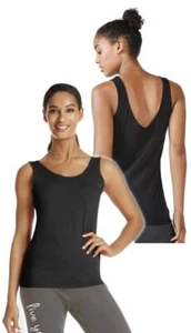FABLETICS Womens Black Jersey MYRA TANK Scoop Back NWT XS / 4 - Picture 1 of 3