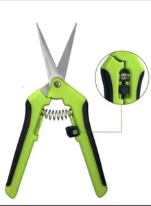 Präzisionsschere mit Feder Ernteschere Trimmschere Grow Knospenschneider Blüte - Bild 1 von 3