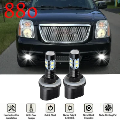 2x luces antiniebla para GMC Yukon Denali/Sierra 1500 2004 2005 6000 k bombillas LED blancas Foto 1 de 4