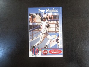 1995 Coca Cola Sports Print Greenville Braves Troy Hughes (B60) Atlanta Braves