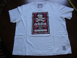 ADIDAS X NEIGHBORHOOD ORIGINALS T-SHIRT - ZIVIL COURAGE - AWESOME - LOOK !!!!