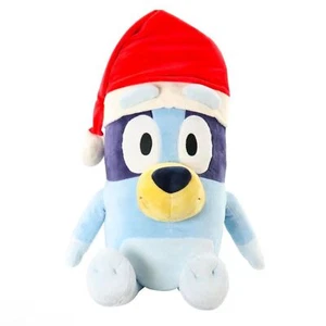 Animal Adventure Bluey mit Nikolausmütze 20 Zoll Plüsch Neu mit Etikett - Bild 1 von 15