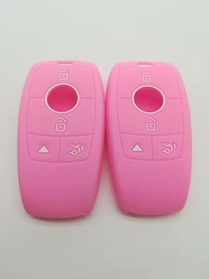 2*Cubierta de llave de silicona para Mercedes-Benz A C E S 2017-2021 CLA CLS GLA GLB GLC Foto 1 de 4