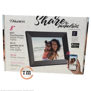 Aluratek 8-Inch Digital Photo Frame Wi-Fi Touch Screen 8GB (ASHDPWM8S)™ - Picture 1 of 4