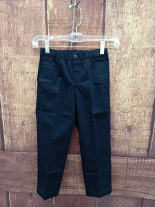 Lands End Boys Size 5 Navy Blue Uniform Pants With Adjustable Waist Band - Picture 1 of 3