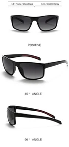 GERY JACK Unisex Fashion Retro Polarized Glasses Sunshade Sunglasses GJ23013-4 - Picture 1 of 1