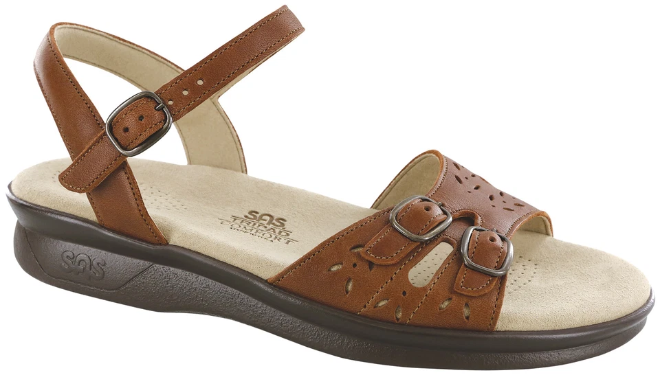 SAS Duo Sandal Auburn 7 Medium Women's Shoes