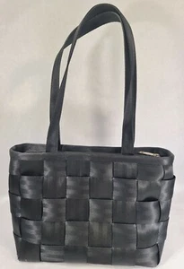 Harveys Original Seatbelt Purse Shoulder Strap Bag Black Messenger Tote Medium - Picture 1 of 12