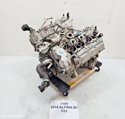 ✅ 14-15 OEM BMW F01 F02 Alpina B7 N63 Motor Bloque Largo V8 4.4L Twin Turbo 53k* Foto 1 de 4