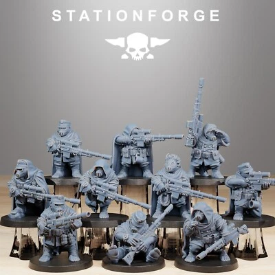 STATIONFORGE Imperial Stuntys of the Grim Guard X 10. Death Division, cuerpos de francotiradores