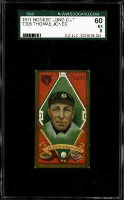1911 T205 Gold Border # Thomas Jones - SGC 60 - Image 1 of 2