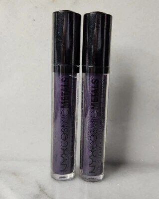 2- NYX Cosmetics Cosmic Metals Lip Cream ~CMLC10 ULTRAVIOLET - Image 1 of 4