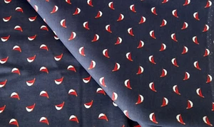 ÖKO-TEX Baumwolldruck 230 x 140/150 Maritim auf dunkelblau - Bild 1 von 1