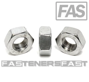 (25) Tuerca hexagonal con acabado métrico de rosca fina DIN934 acero inoxidable M10-1,25 A2 - Imagen 1 de 5