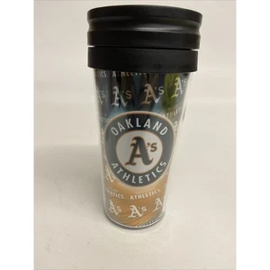 MLB Oakland Athletics Tazza Termica Metallizzata 3D Tazza Termica Metallizzata, 16 once - Foto 1 di 4