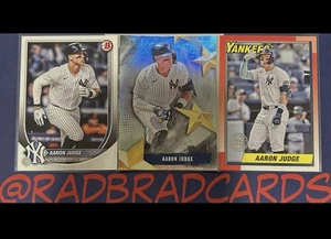 MLB Béisbol New York Yankees 25 Topps Aaron Judge Lote de 3 Tarjetas COMO NUEVO - Imagen 1 de 1