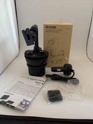 Central Eléctrica de Montaje con Portavasos iKross Negra NUEVA Ajustable Flexible IKHD64 Foto 1 de 3