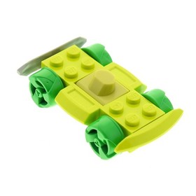 1x Lego Vehicle Car 4x6 Lime Bright Green Racers Bumper Snake 4577 30558c03