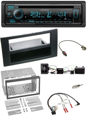 Kenwood Bluetooth DAB CD Lenkrad USB Autoradio für Ford Kuga 2008-2012 schwarz - Bild 1 von 4
