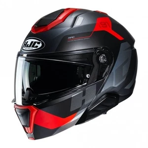 HJC (Flip/Modular) Motorbike Helmets - I91 Flip (2206) - Carst MC1SF Red - Picture 1 of 3
