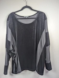 Kate & Mallory Velvet Burnout Top Size XL Whimsigoth Witchy Goth Fairy Grunge - Picture 1 of 7