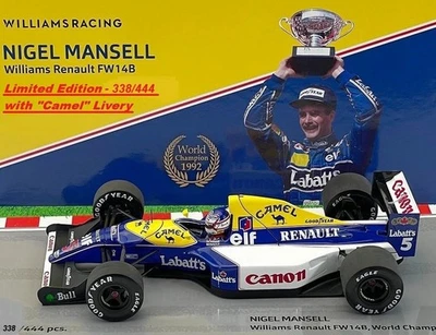 Minichamps 1/18 Williams FW14B - N. Mansell, '92 WC w/Camel Livery (L/E 338/444) - Image 1 of 4