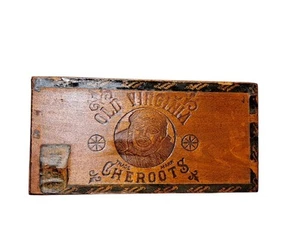 Alte Virginia Cheroots Zigarrenkiste Tabakfabrik Anfang 1900 # 17 4für 10 Cent - Bild 1 von 6