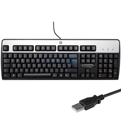 TASTIERA PC HP ORIGINALE USB CON FILO LAYOUT ITALIANO CON TASTIERINO NUMERICO - Immagine 1 di 4
