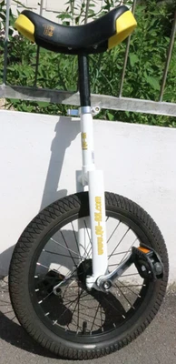 QU-AX Luxus 16 Zoll Einrad - weiss  #1004 Kindereinrad - Bild 1 von 4