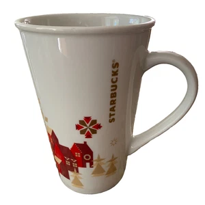 Starbucks 2013 Weihnachten Kaffeebecher rot Holiday Houses 22 Unzen Venti - Bild 1 von 7