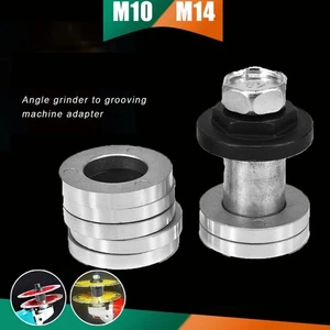 Kit adaptador amoladora angular a máquina ranuradora M10+M14 tuerca de brida tuerca de bloqueo de metal - Imagen 1 de 19