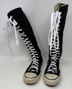 Sneakers Converse nere al ginocchio full zip 1V708 donna taglia 5 Chuck Taylor - Foto 1 di 12