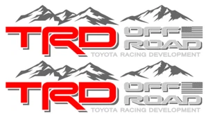 TRD Off Road w/Mountains Sticker Decals, Fits Toyota Tacoma, Tundra, 4Runner, FJ - Picture 1 of 8