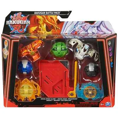 Bakugan Battle 5-Pack, Special Attack Flame, Titanium Dragonoid, Smoke, Bruiser - Image 1 of 4