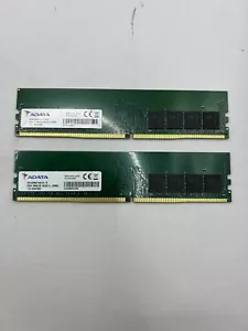 LOT 2 - 16GB AData DDR4 2666MHz PC4-21300 CL19 Desktop Memory - Picture 1 of 3