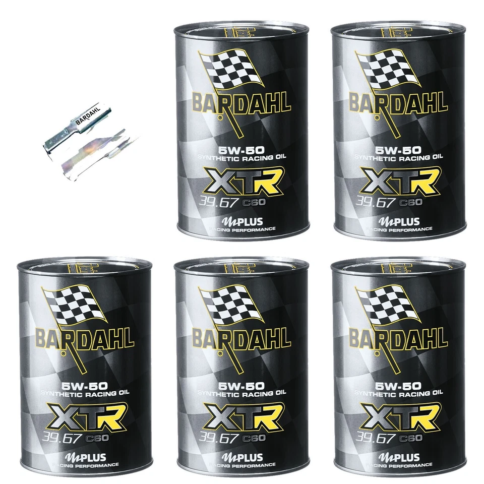 5 Litri Olio Motore Auto Bardahl XTR C60 RACING 39.67 SAE 5W50 100% Sintetico