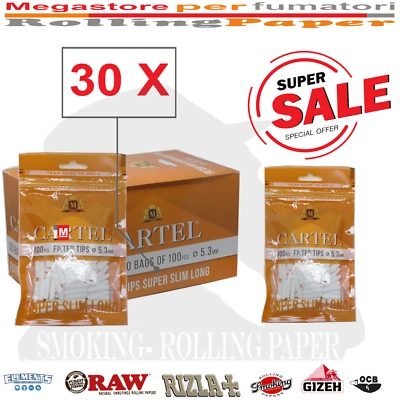 Filtri Cartel Lungo Slim 5.3mm 22mm Size Long In Busta 30 Bustine Da 100 Filtrin - Imagen 1 de 2