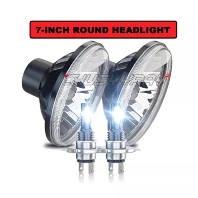 2PCS Fit CHEVROLET P10 P20 P30 Van 7" LED Headlights Hi/Low sealed Beams white - Image 1 of 4
