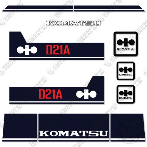 Kit de calcomanías para Komatsu D21A-6 reemplazos de pegatinas dopadoras - ¡VINILO DE 7 AÑOS! Foto 1 de 1