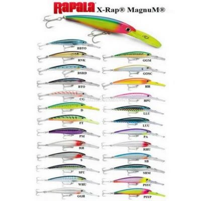 ARTIFICIALE RAPALA X-RAP MAGNUM TRAINA SPINNING NUOVI COLORI - Immagine 1 di 2