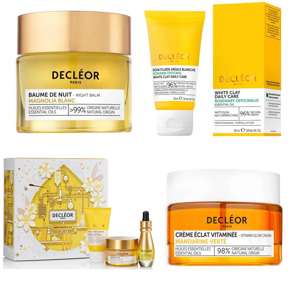 CREMAS FACIALES DECLÉOR Vitamina crema brillante, arcilla blanca cuidado diario y bálsamo nocturno Foto 1 de 1