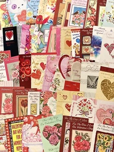 Valentines Day Greeting Cards Lot of 27 New Cards, All Unique, No Envelopes - Picture 1 of 1