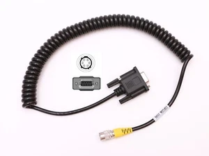 Coiled Serial Data Cable for SOKKIA,TOPCON Total Stations to DATA COLLECTOR - Picture 1 of 8