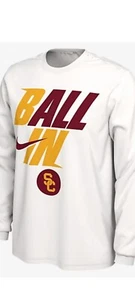NWT USC Trojans Basketball Nike Long Sleeve Shirt Mens Medium - Picture 1 of 1